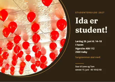 Studentergilde — balloner i cirkel