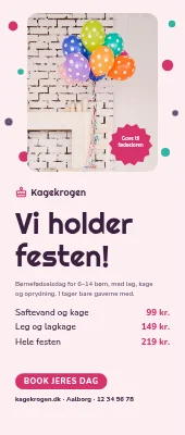 Roll-up til børnefødselsdage — vi holder festen