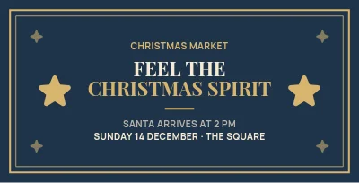 Christmas market – Celebration frame