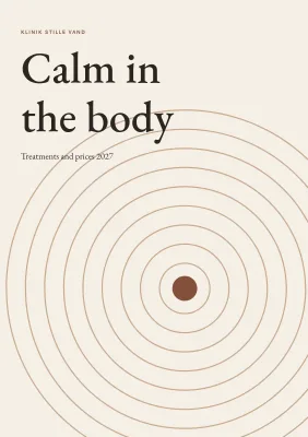 Treatments and prices for a massage clinic – 12 pages