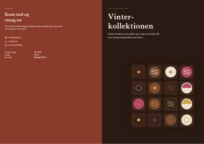 Omslag af Kollektion for chokolademager – 8 sider