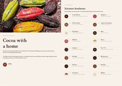 Pages 2–3 of Collection for a chocolatier – 8 pages