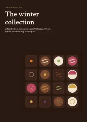 Collection for a chocolatier – 8 pages