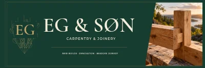 EG & SØN — Carpentry facade sign