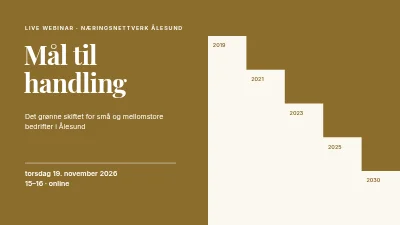Webinar om grønn omstilling — den gylne trappen