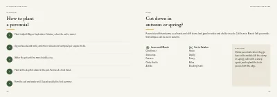 Pages 84–85 of Plant handbook of perennials – 96 pages