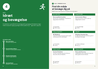 Side 18–19 af Kultur- og fritidskatalog for kommune – 48 sider
