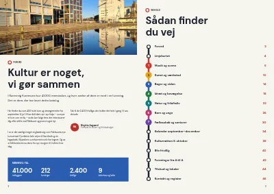 Side 2–3 af Kultur- og fritidskatalog for kommune – 48 sider