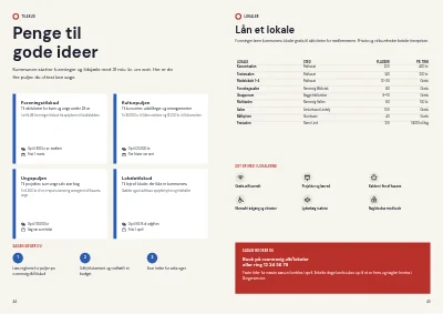 Side 44–45 af Kultur- og fritidskatalog for kommune – 48 sider