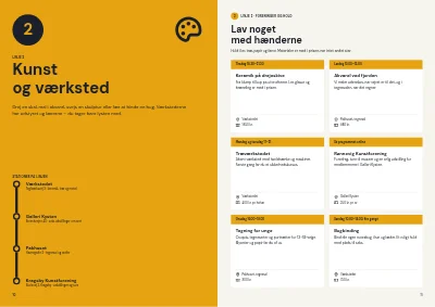 Side 10–11 af Kultur- og fritidskatalog for kommune – 48 sider