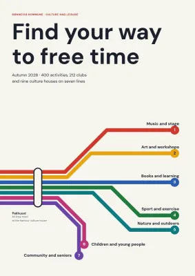 Culture and leisure catalogue for a municipality – 48 pages