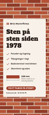 Roll-up til murer — sten på sten