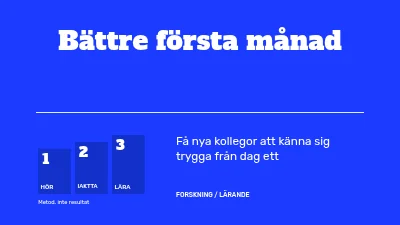 Sida 1 av En bättre första månad