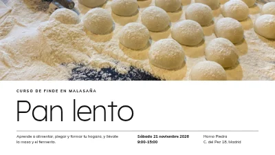 Curso de masa madre — pan sin prisas
