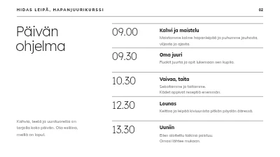 Sivu 2 – Hapanleipäkurssi — hidasta leipää