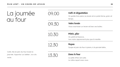 Page 2 de Cours de pain au levain — le pain à son rythme