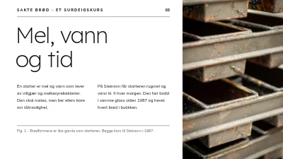 Side 3 av Surdeigskurs — langsom baking