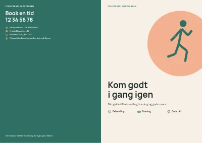 Omslag af Patientguide for fysioterapiklinik – 24 sider