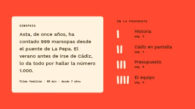 Página 2 de Propuesta de película — largometraje familiar