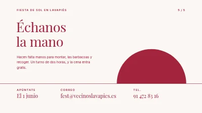 Página 5 de Fiesta de verano — programa y plan