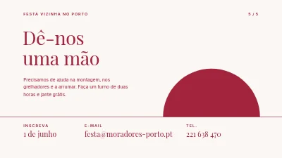 Página 5 de Festa de verão — programa e plano