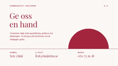 Sida 5 av Sommarfest — program och plan