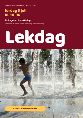 Lekdag — vattenlek för barn