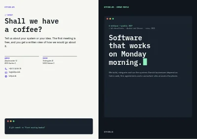 Cover of Company profile for an IT consultancy – 16 pages