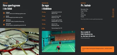 Side 2 af Idrætsforening: sæsonprogram