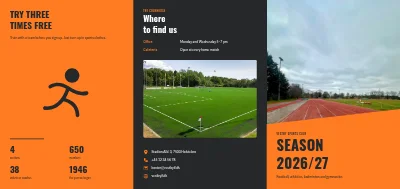 Sports club: season programme