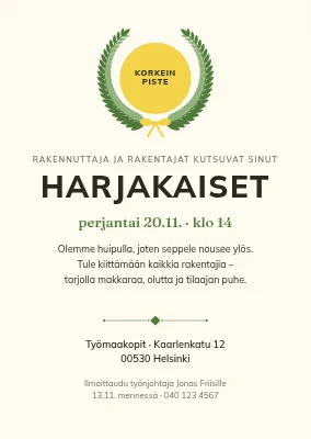 Harjannostajaiset Nordvestissä — kutsu