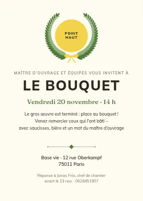 Fête de la charpente à Nordvest — invitation