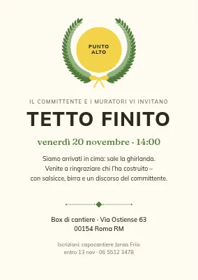 Festa del tetto a Nordvest — invito