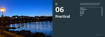 Seiten 80–81 von Town guide for a coastal town – 96 pages