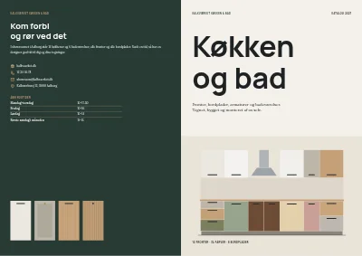 Omslag af Katalog for køkken- og badeværelsesbutik – 64 sider