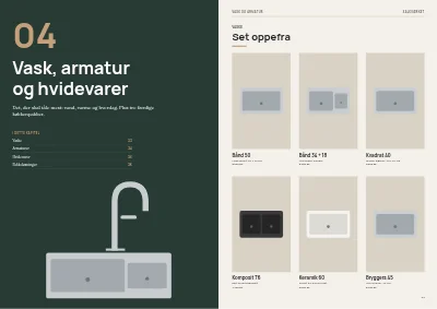Side 32–33 af Katalog for køkken- og badeværelsesbutik – 64 sider