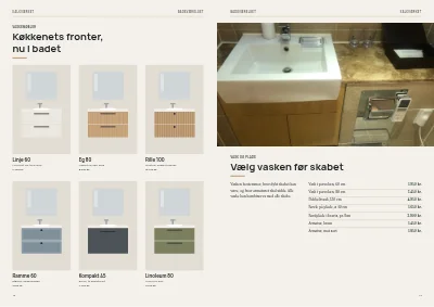 Side 42–43 af Katalog for køkken- og badeværelsesbutik – 64 sider