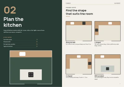Pages 20–21 of Kitchen and bathroom showroom catalogue – 64 pages