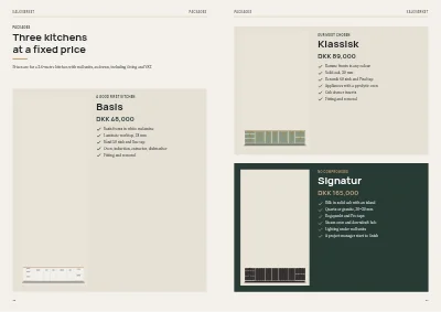 Pages 38–39 of Kitchen and bathroom showroom catalogue – 64 pages
