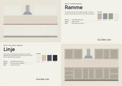 Pages 8–9 of Kitchen and bathroom showroom catalogue – 64 pages