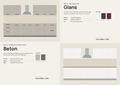 Pages 14–15 of Kitchen and bathroom showroom catalogue – 64 pages