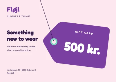 Gift card — clothes shop