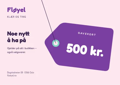 Gavekort — klesbutikk
