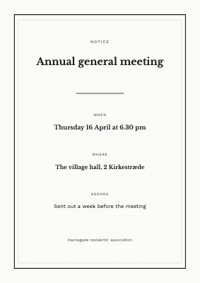 Annual general meeting