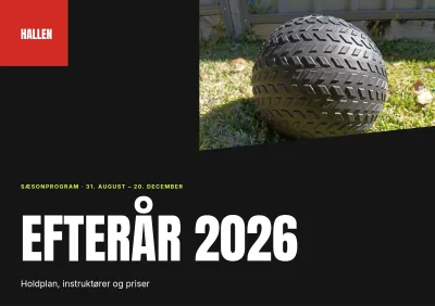 Sæsonprogram for fitnesscenter – 32 sider