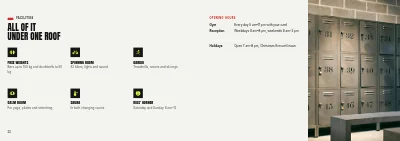 Pages 22–23 of Season programme for a fitness centre – 32 pages
