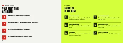 Pages 26–27 of Season programme for a fitness centre – 32 pages