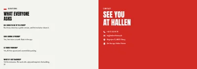 Pages 30–31 of Season programme for a fitness centre – 32 pages