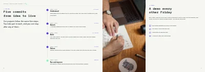 Pages 6–7 of Company profile for an IT consultancy – 16 pages