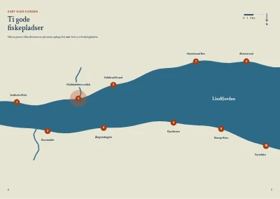 Side 4–5 af Guide til lystfiskeri i fjorden – 20 sider
